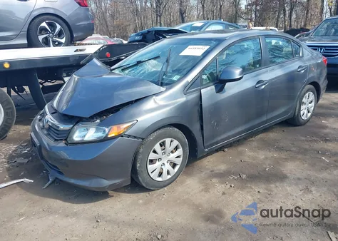 2012 Honda Civic Lx from USA, damaged, VIN 19XFB2F54CE388851